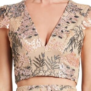 Dress The Population Juliana Embroidered Top